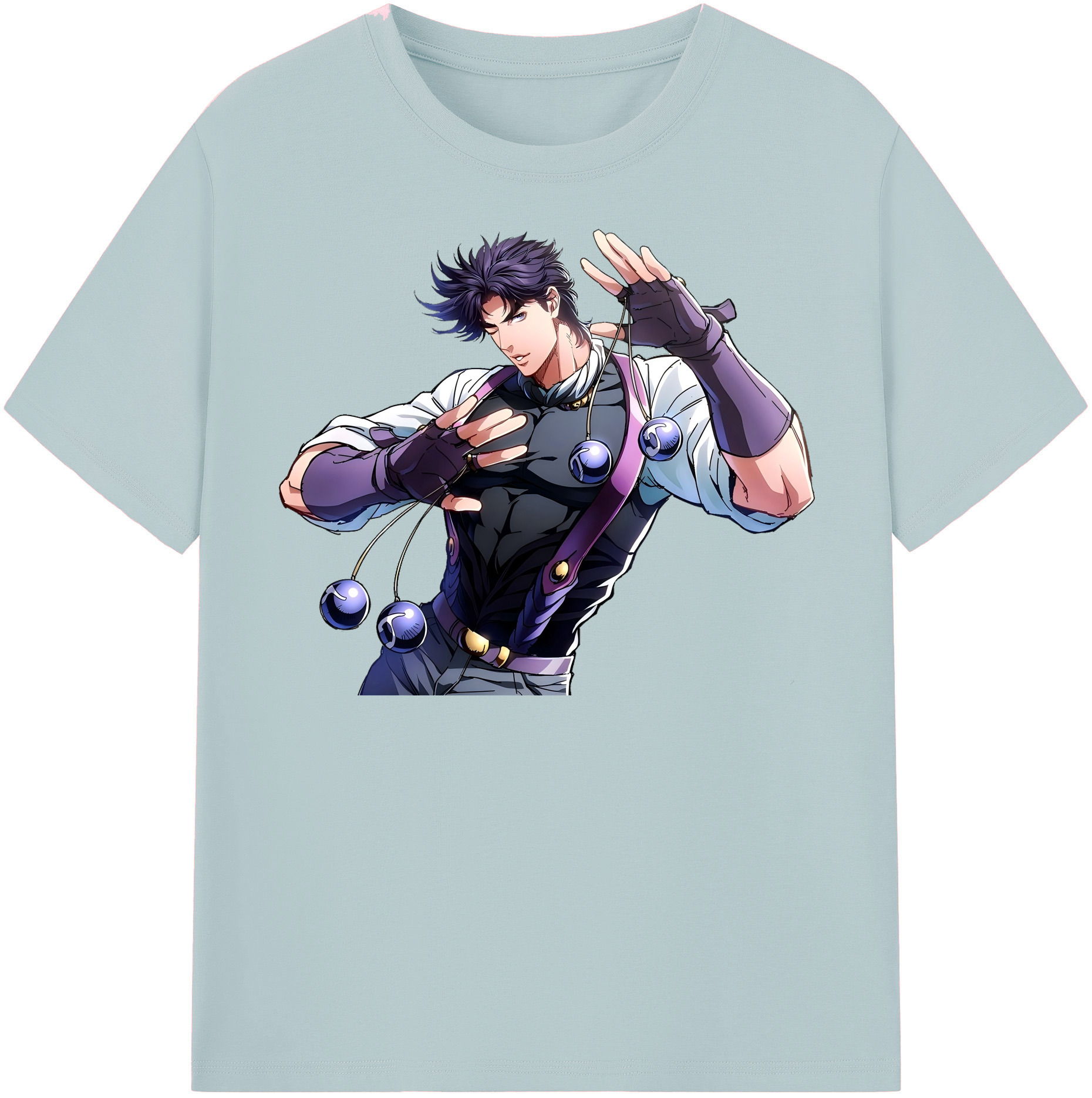 （画像用） ジョジョの奇妙な冒険 JoJo's Bizarre Adventure 綿100％半袖Tシャツ（フロントプリント）